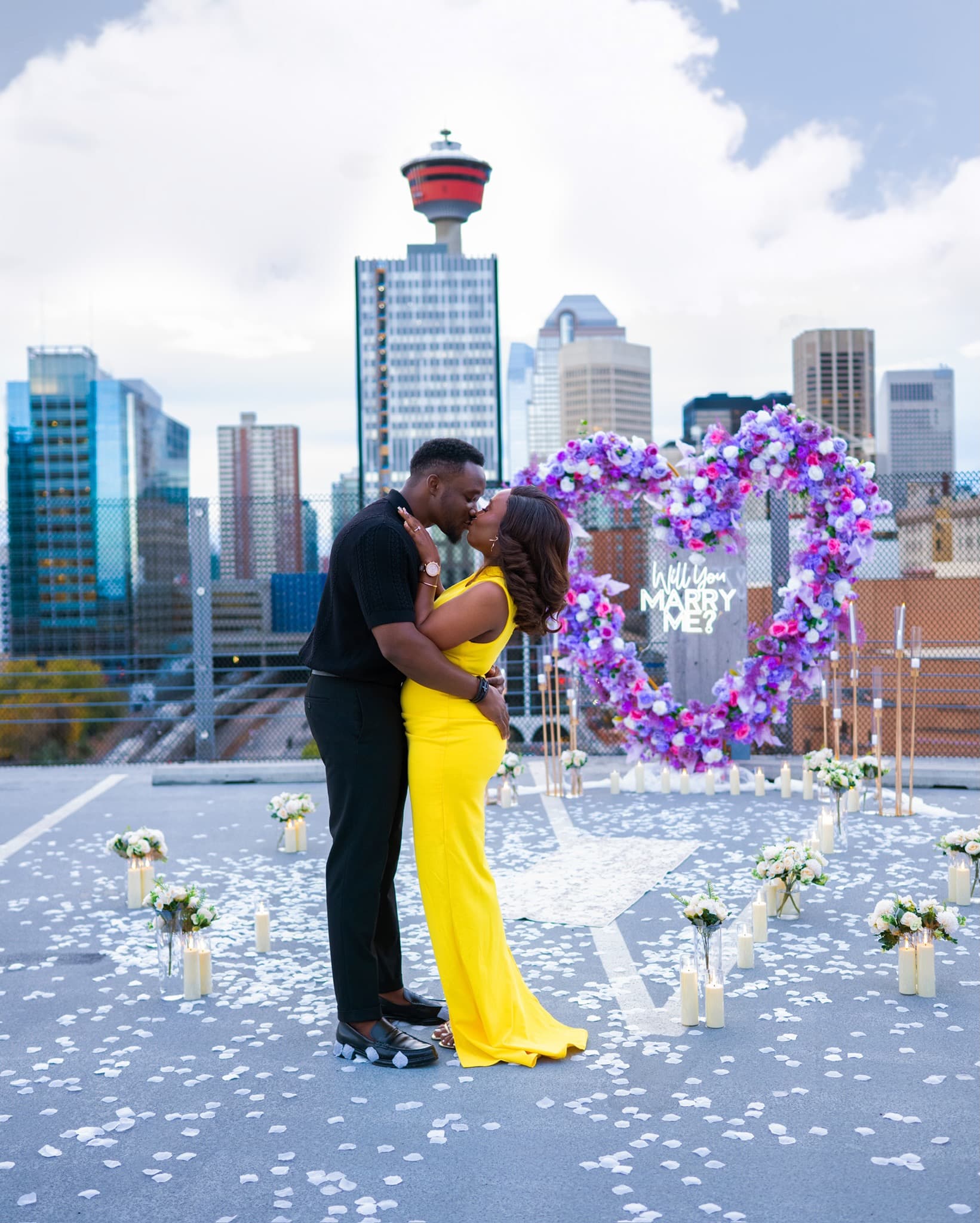 Juwon and Femi at their proposal